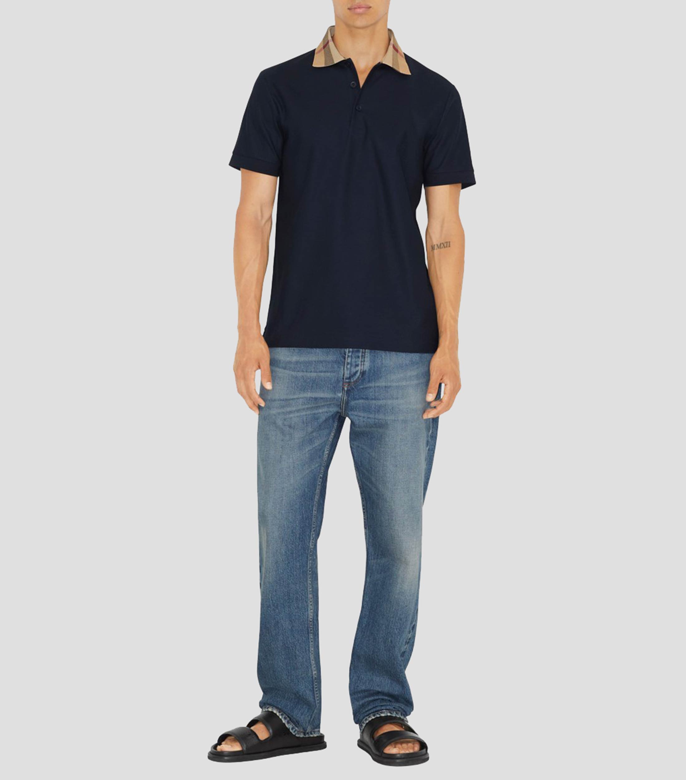 Playera Tipo Polo Manga Corta Hombre